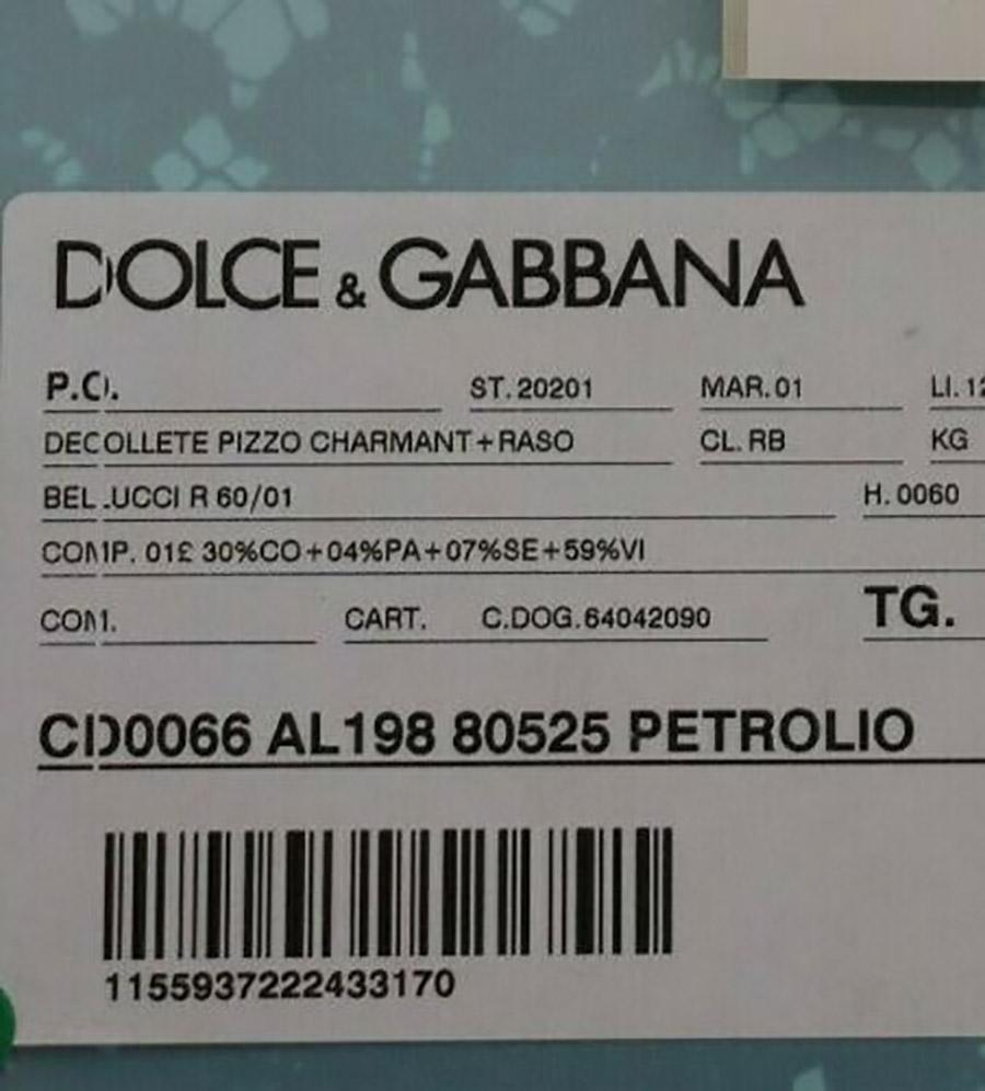 Dolce & Gabbana Green Blue Taormina Lace Pumps Shoes Heels Crystal Rainbow 1