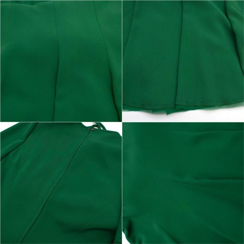 Dolce & Gabbana green button-down cady midi dress US 6 1