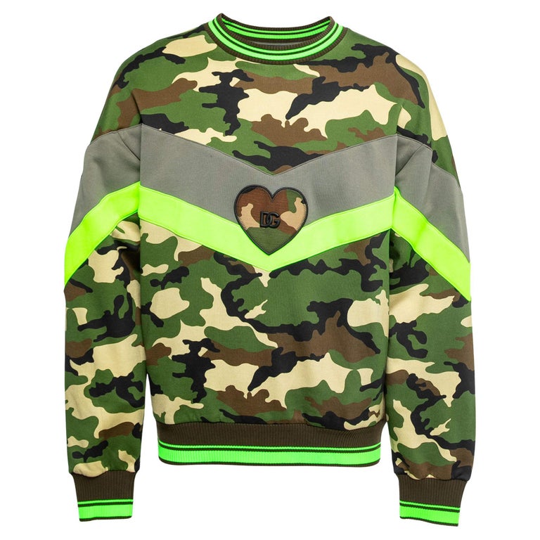 Dolce & Gabbana Multicolor Camouflage Sweatshirt Sweater main image 0