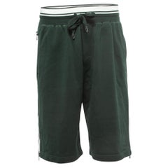 Dolce & Gabbana Short à cordon coton vert M