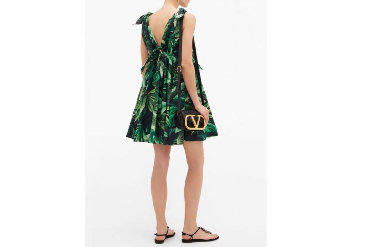 jungle leaf dress