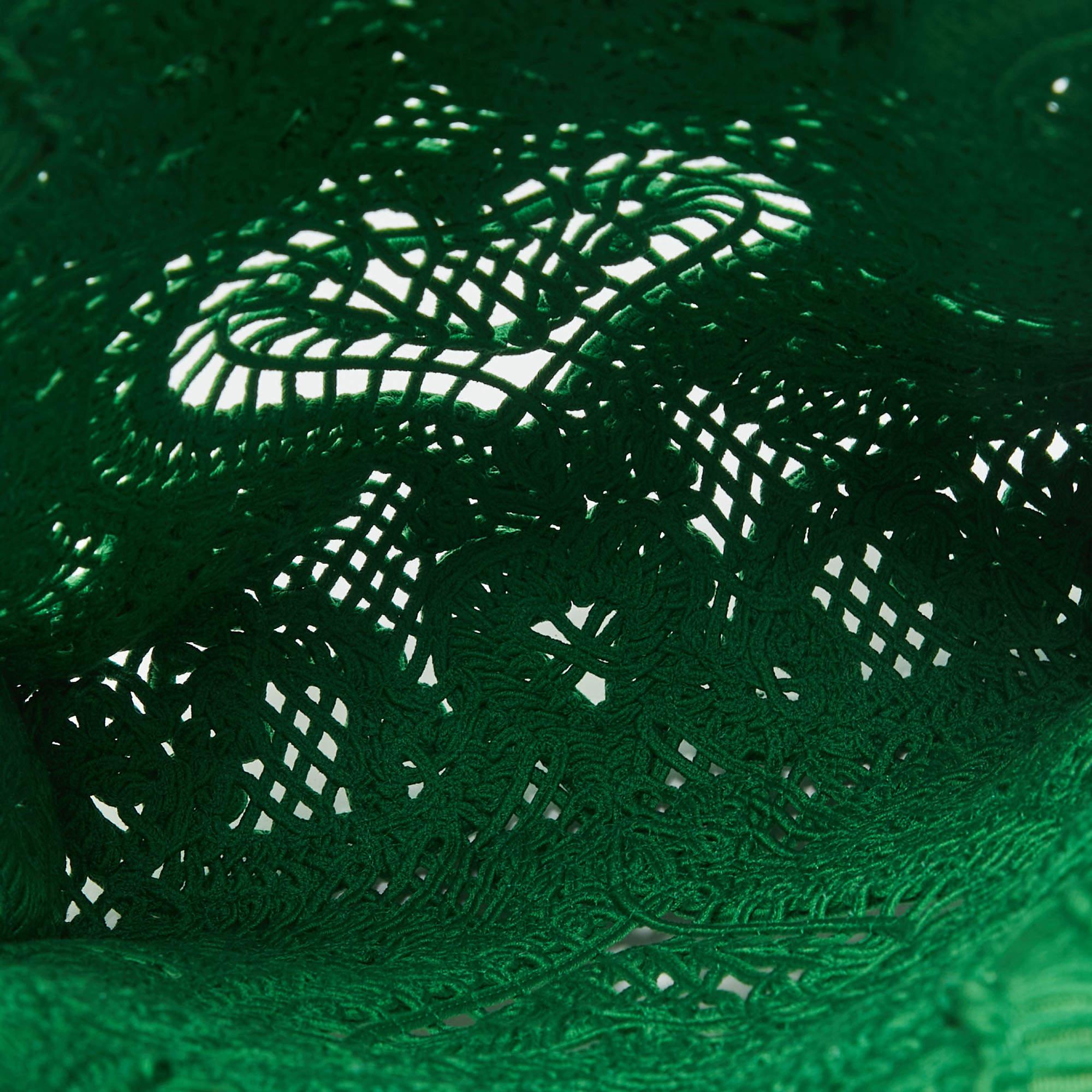 Dolce & Gabbana Green Crochet Beatrice Tote 2