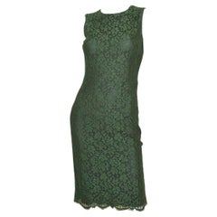 Dolce & Gabbana Green Lace Dress