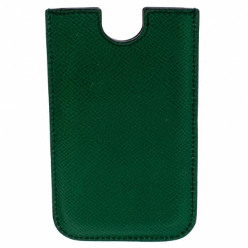 Verde Dolce & Gabbana Custodia per iPhone 4 in pelle verde in vendita