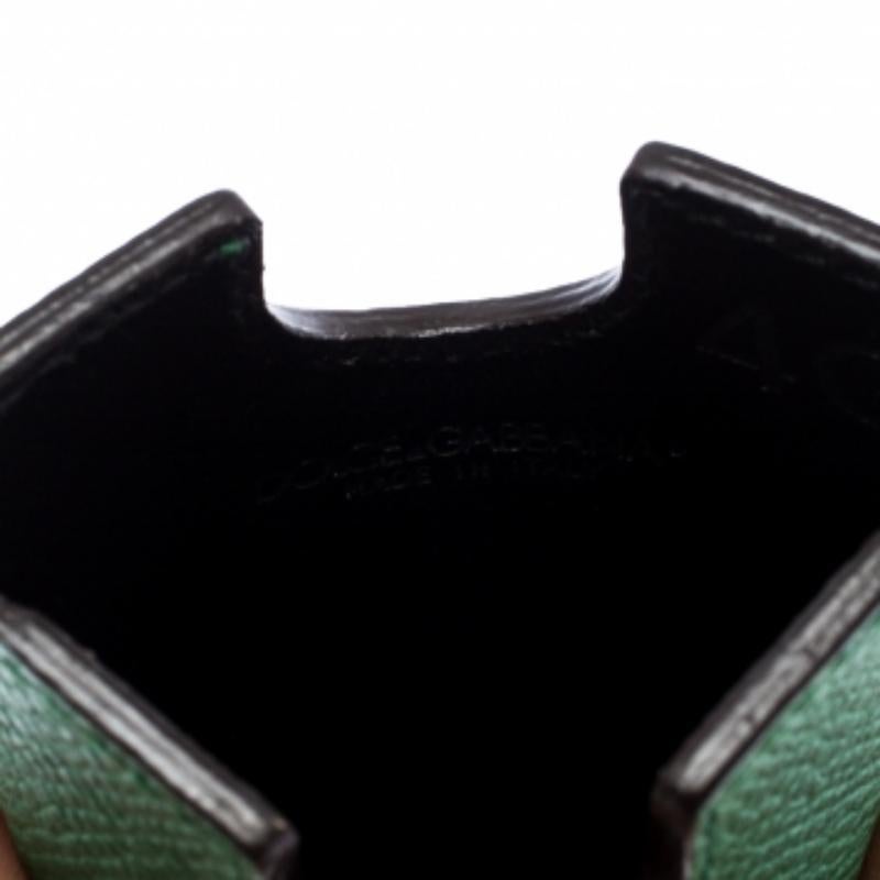 Dolce & Gabbana Custodia per iPhone 4 in pelle verde in vendita 3