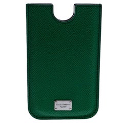 Dolce & Gabbana Green Leather iPhone 4 Case