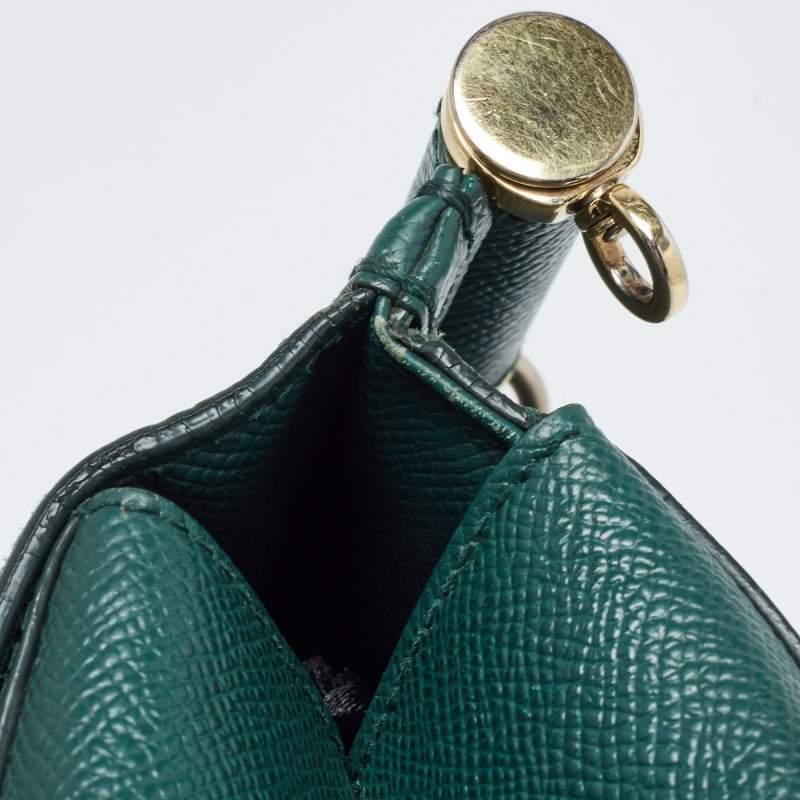 Dolce & Gabbana Green Leather Medium Miss Sicily Handle Bag 11