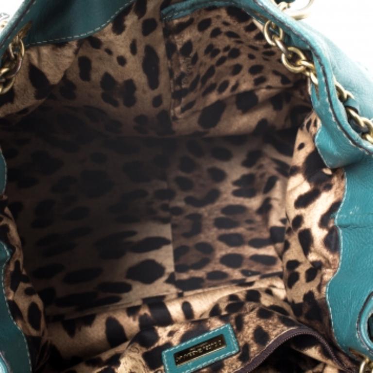 Verde Dolce & Gabbana: borsa in pelle verde Miss Charlotte in vendita