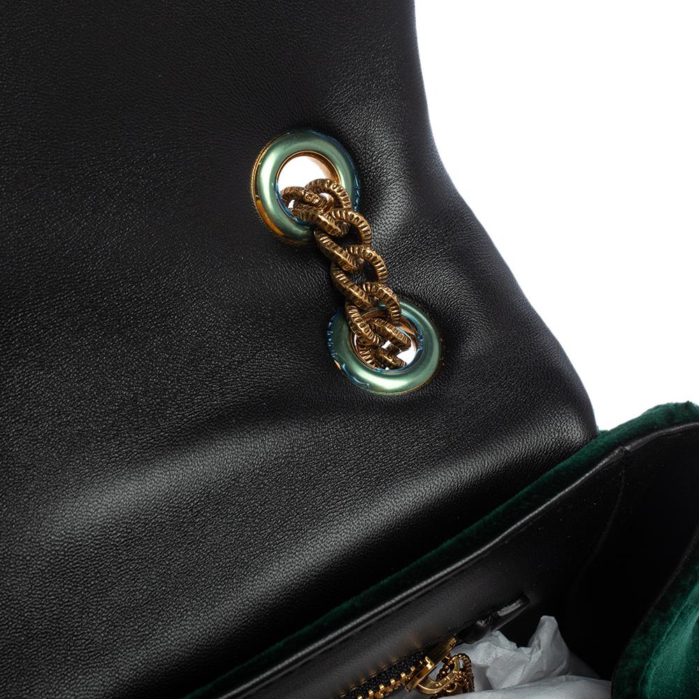 Dolce & Gabbana Green Quilted Velvet Large Devotion Shoulder Bag 2
