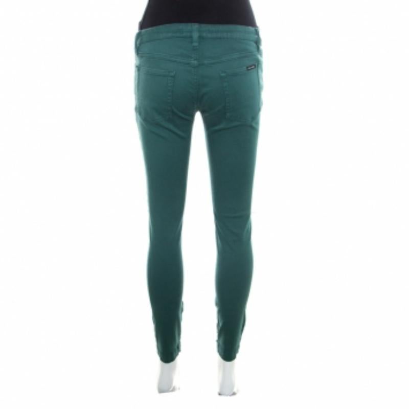 Dolce & Gabbana Jeans Skinny Pretty Verde S In condizioni buone in vendita a Dubai, Al Qouz 2