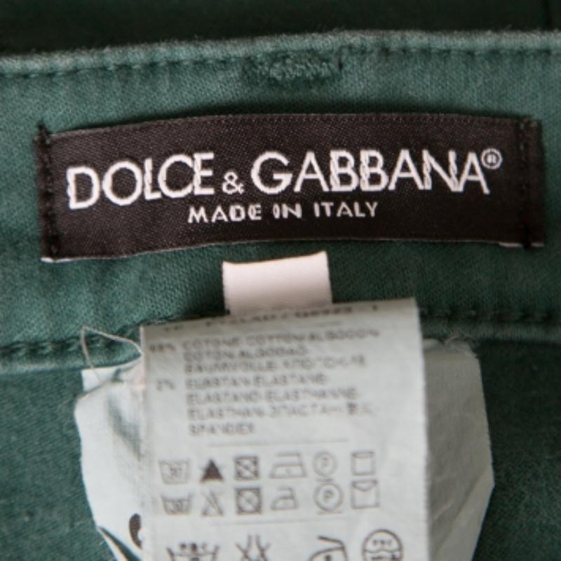 Donna Dolce & Gabbana Jeans Skinny Pretty Verde S in vendita