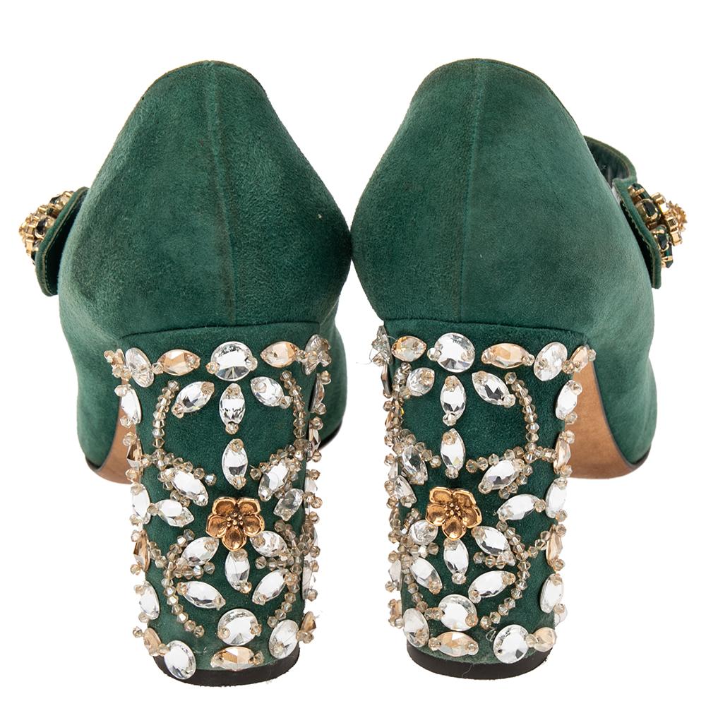 green dolce and gabbana heels