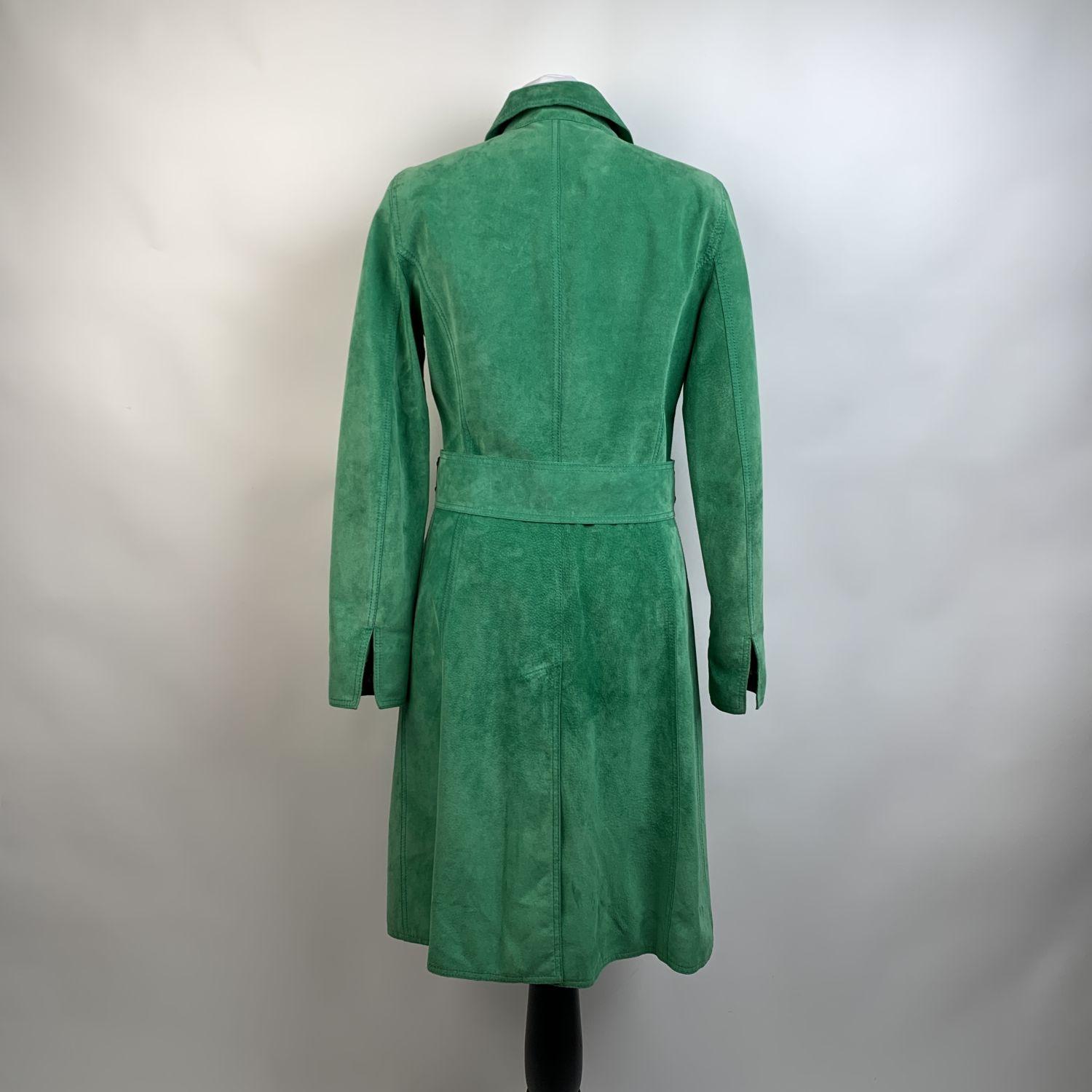 vintage green suede jacket