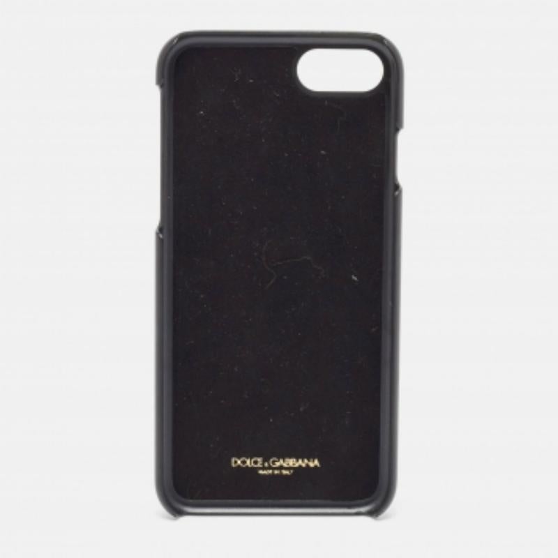 Funda iPhone 7 Dolce & Gabbana de piel estampada lagarto verde/amarillo en Bueno estado para la venta en Dubai, Al Qouz 2
