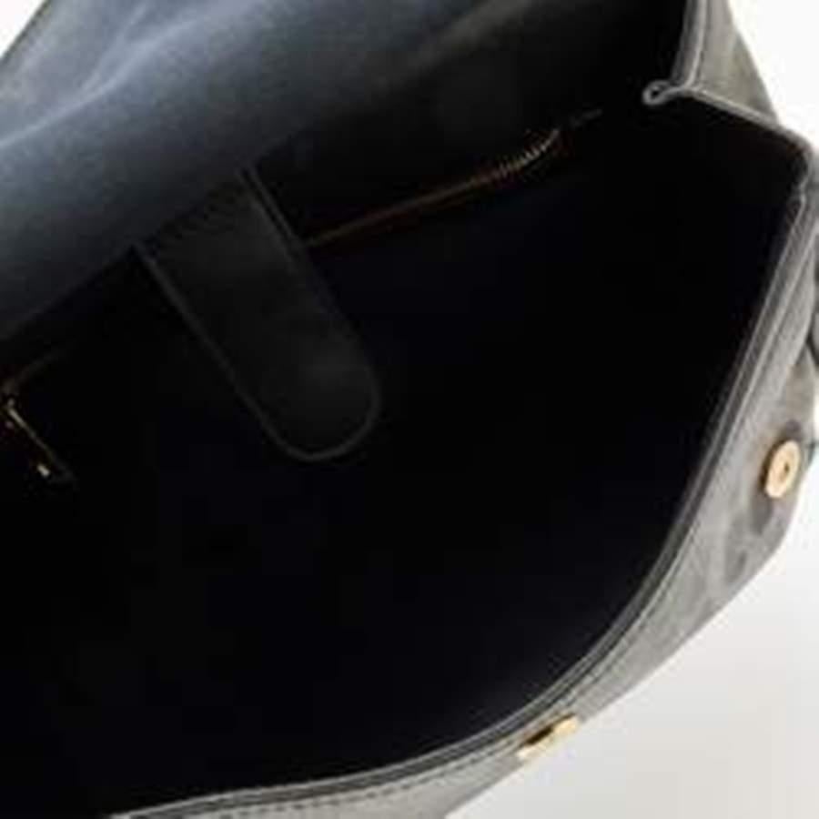 Dolce & Gabbana Grey/Black Leopard Print Coated Large Miss Sicily Top Handle Bag 5