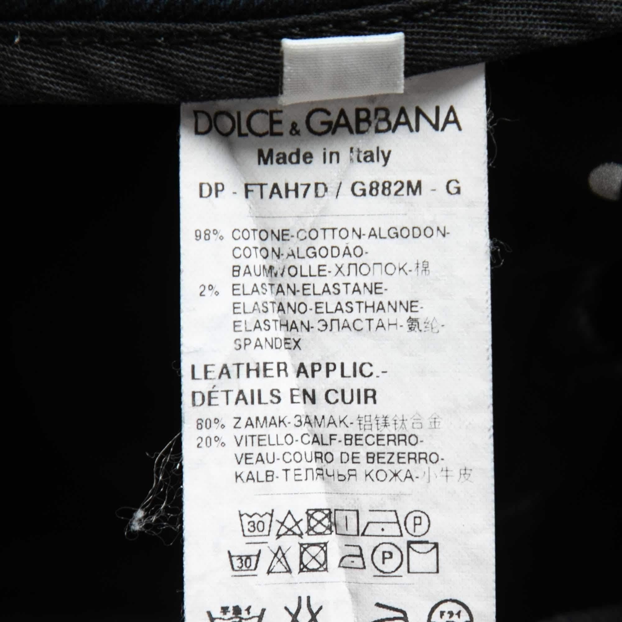 Women's Dolce & Gabbana Grey Blue Denim Pretty Skinny Jeans M Waist 30