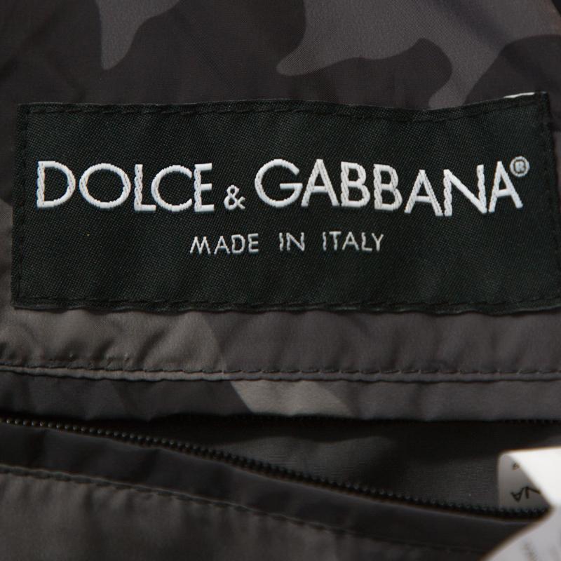 dolce & gabbana camouflage-print animal silhouette bag