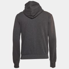Dolce & Gabbana Grey Cotton Knit Hoodie S