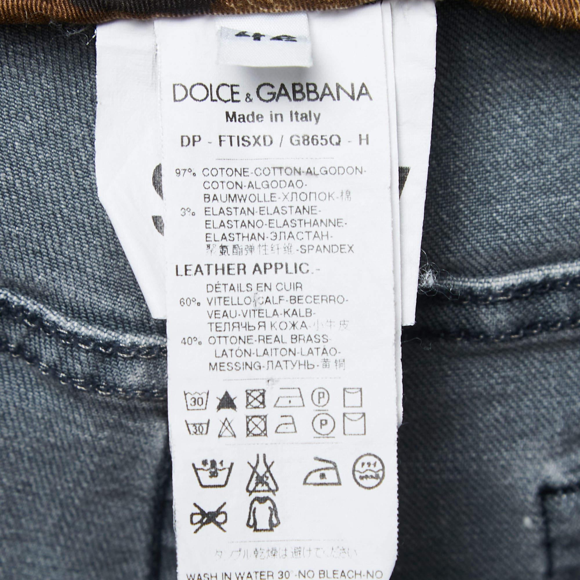 Women's Dolce & Gabbana Grey Denim Slimmy Jeans M Waist 28