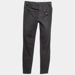 Dolce & Gabbana Grey Distressed Denim Jeans S Waist 26"