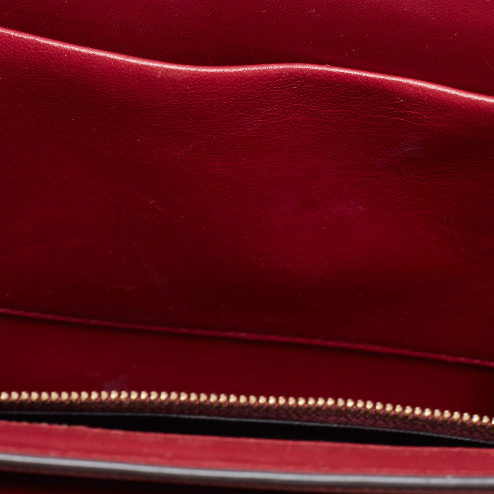 Dolce & Gabbana Grey Embossed Lucia Shoulder Bag 3