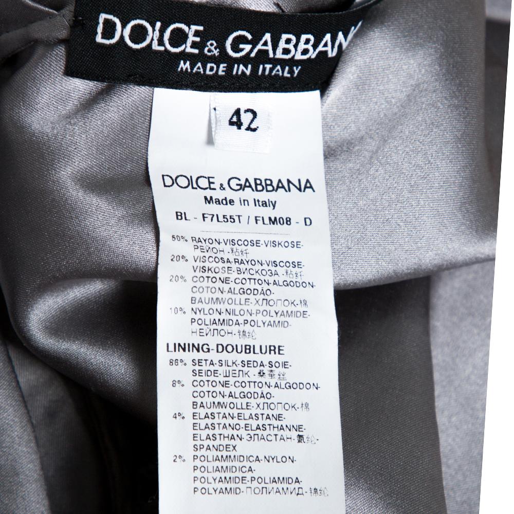 dolce and gabbana grey top