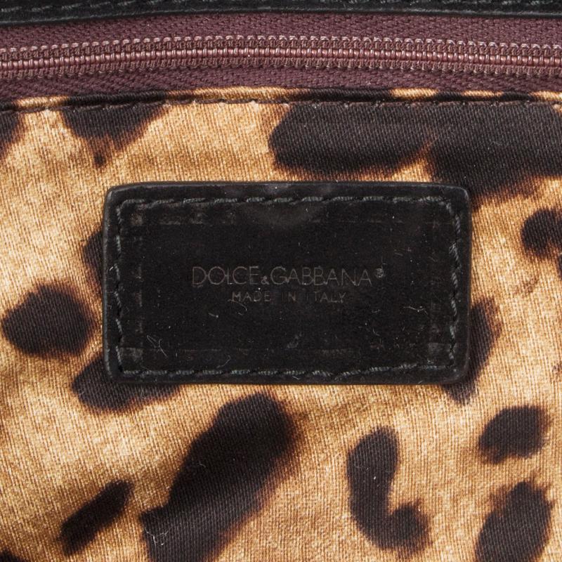 DOLCE & GABBANA grey KNIT MISS SICILY MEDIUM Shoulder Bag In Excellent Condition In Zürich, CH