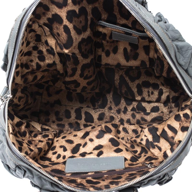 Dolce & Gabbana - Borsa in pelle grigia Miss Rouche 2