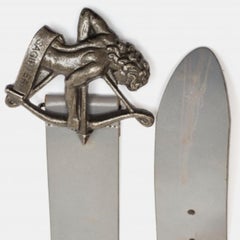 Dolce & Gabbana Grey Leather Sagipter Waist Belt 80CM