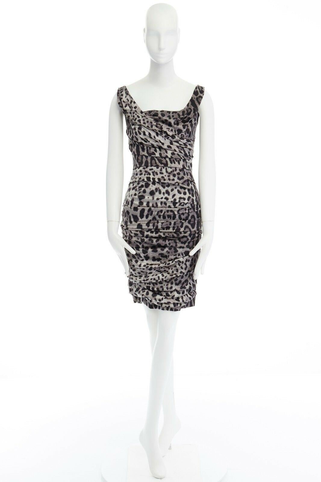 dolce and gabbana leopard dress