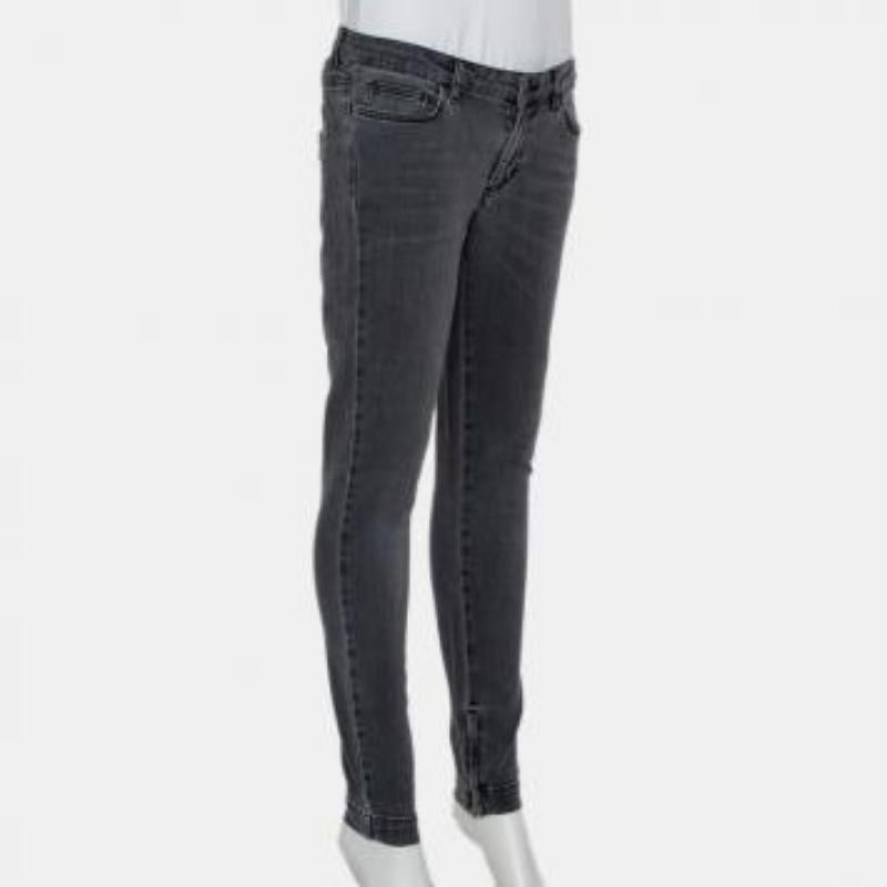 Dolce & Gabbana Grau Hell gewaschene, Slim Fit Jeans M im Angebot 2