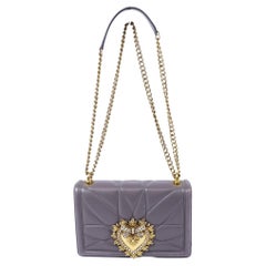 Dolce & Gabbana Grey Medium Devotion Shoulder Bag