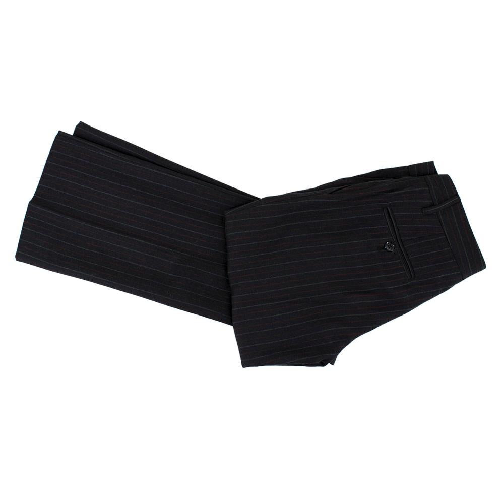 Dolce & Gabbana Grey Pin Striped Wool blend Trouser Suit Size US 0-2 1