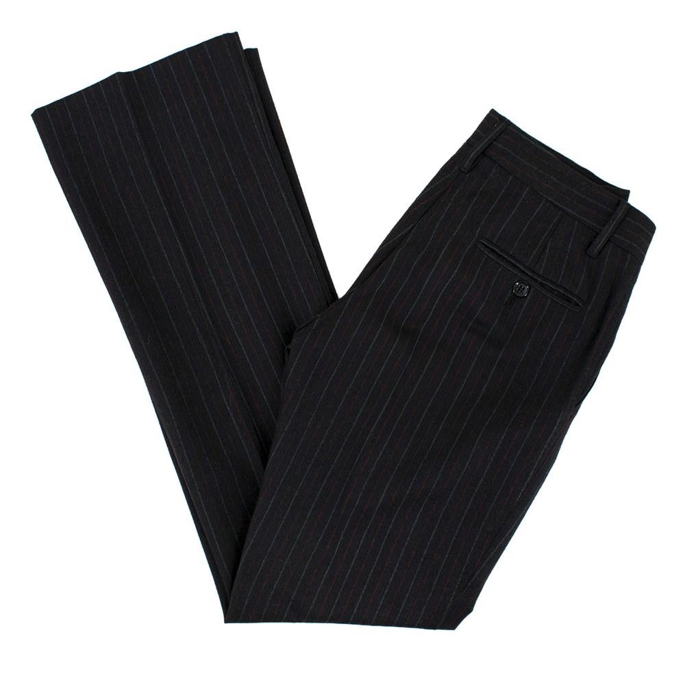 Dolce & Gabbana Grey Pin Striped Wool blend Trouser Suit Size US 0-2 2