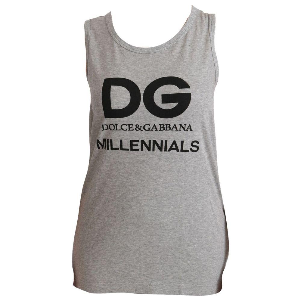 Dolce & Gabbana Grey Tank T-shirt For Sale