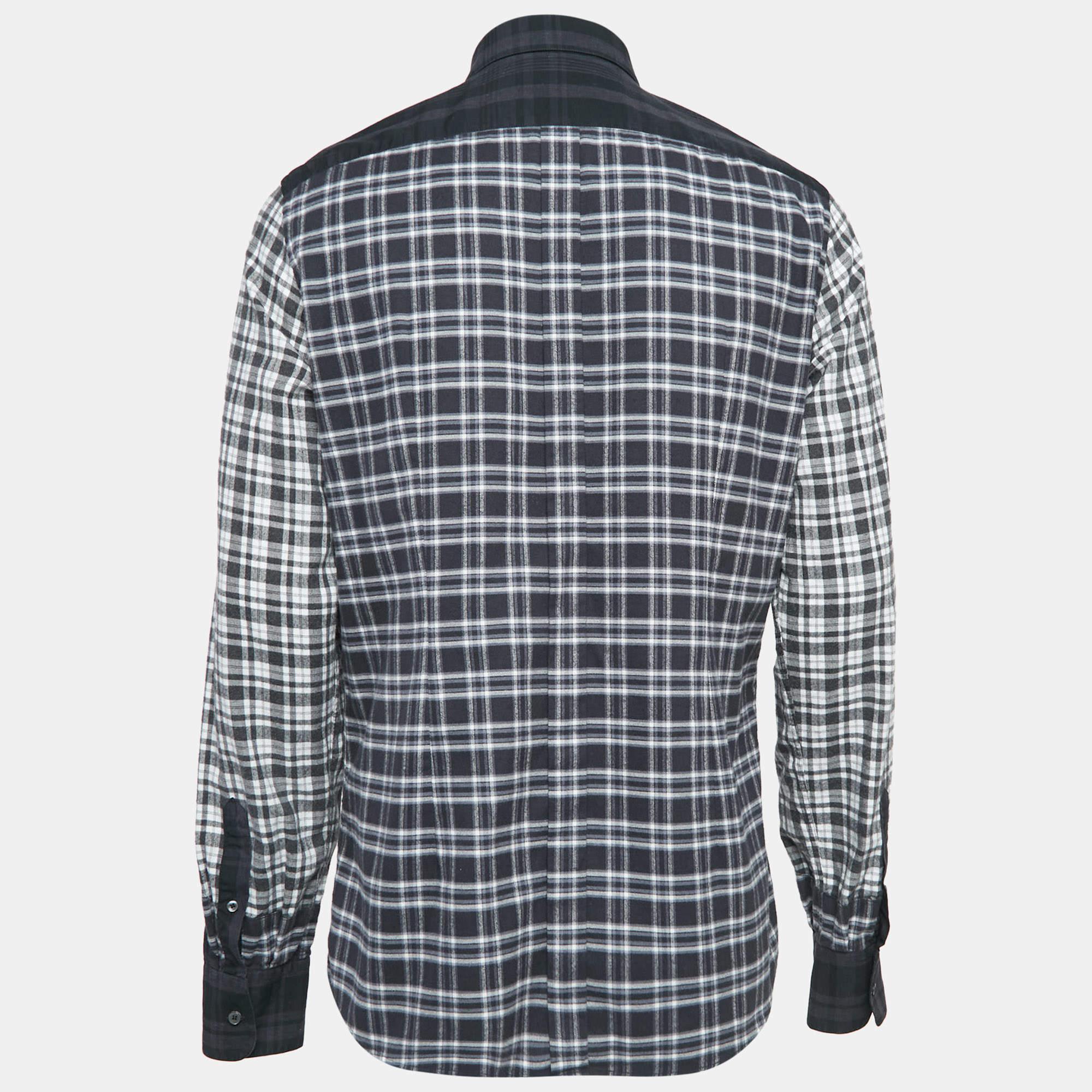 How fabulous does this designer shirt look It is made of fine materials and features a fitted silhouette. Pair it with pants and loafers for a cool ensemble.