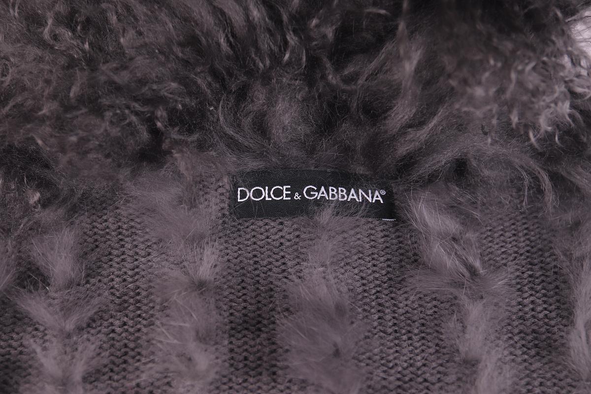 Dolce & Gabbana Grey wool cardigan In Good Condition For Sale In Алматинский Почтамт, KZ