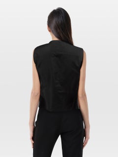 Dolce & Gabbana Grey Wool Herringbone Vest Size M