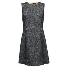 Dolce & Gabbana Grey Wool & Mohair Sleeveless Dress M