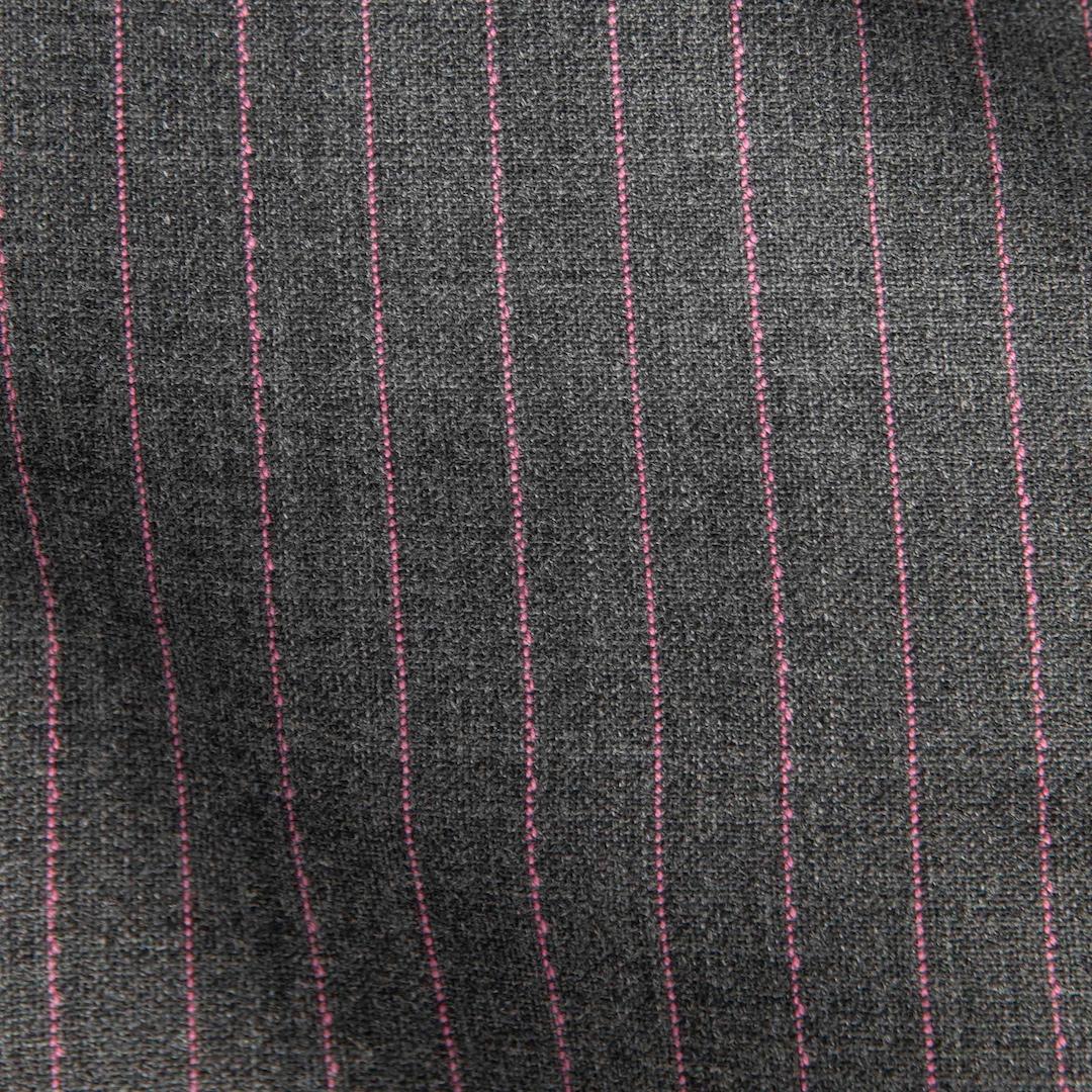 Dolce & Gabbana Grey Wool Striped Pattern Dress Size XS In Good Condition In London, GB