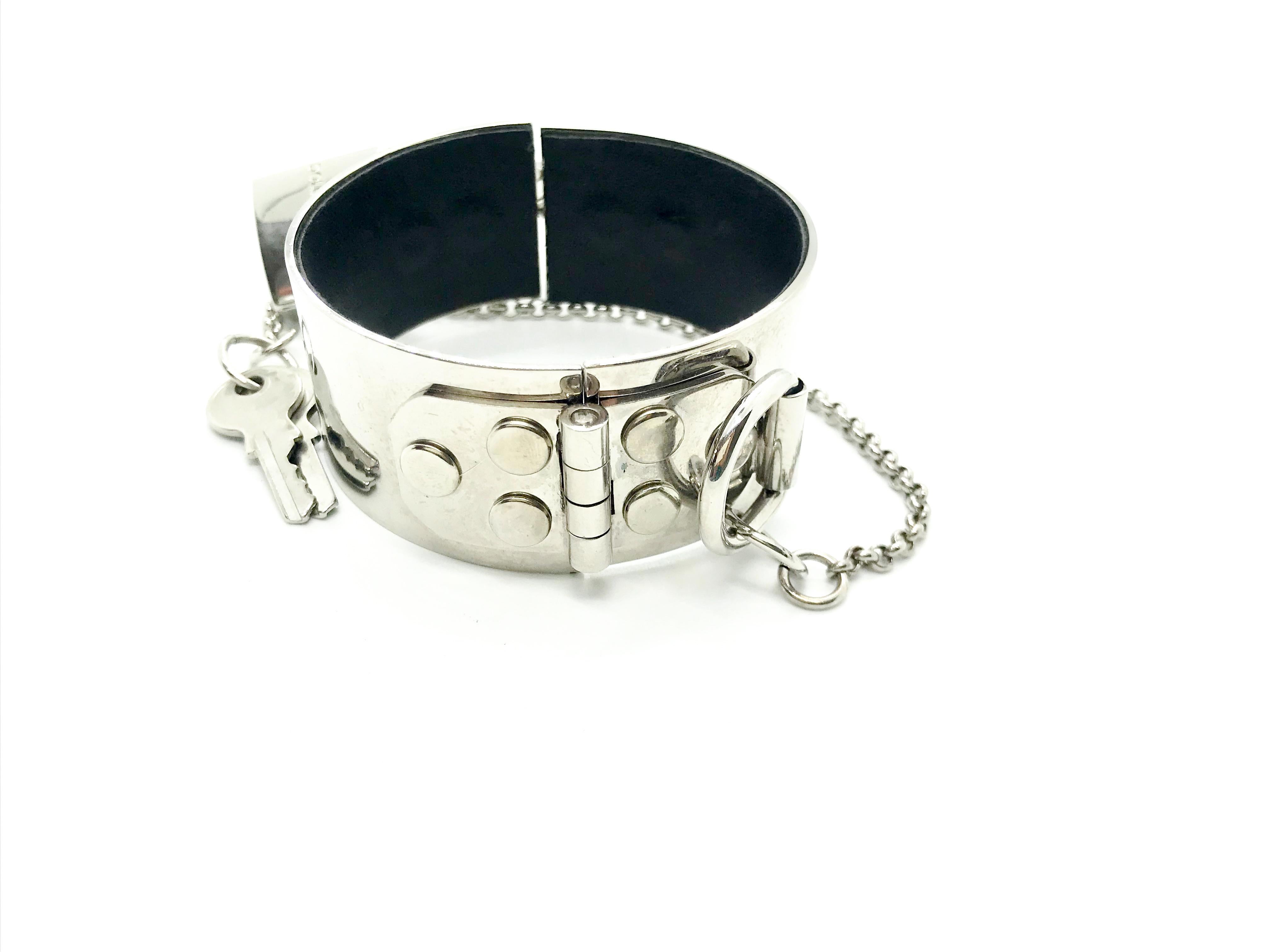 Dolce & Gabbana Handcuff Bracelet Bondage Collection 1999 For Sale 3
