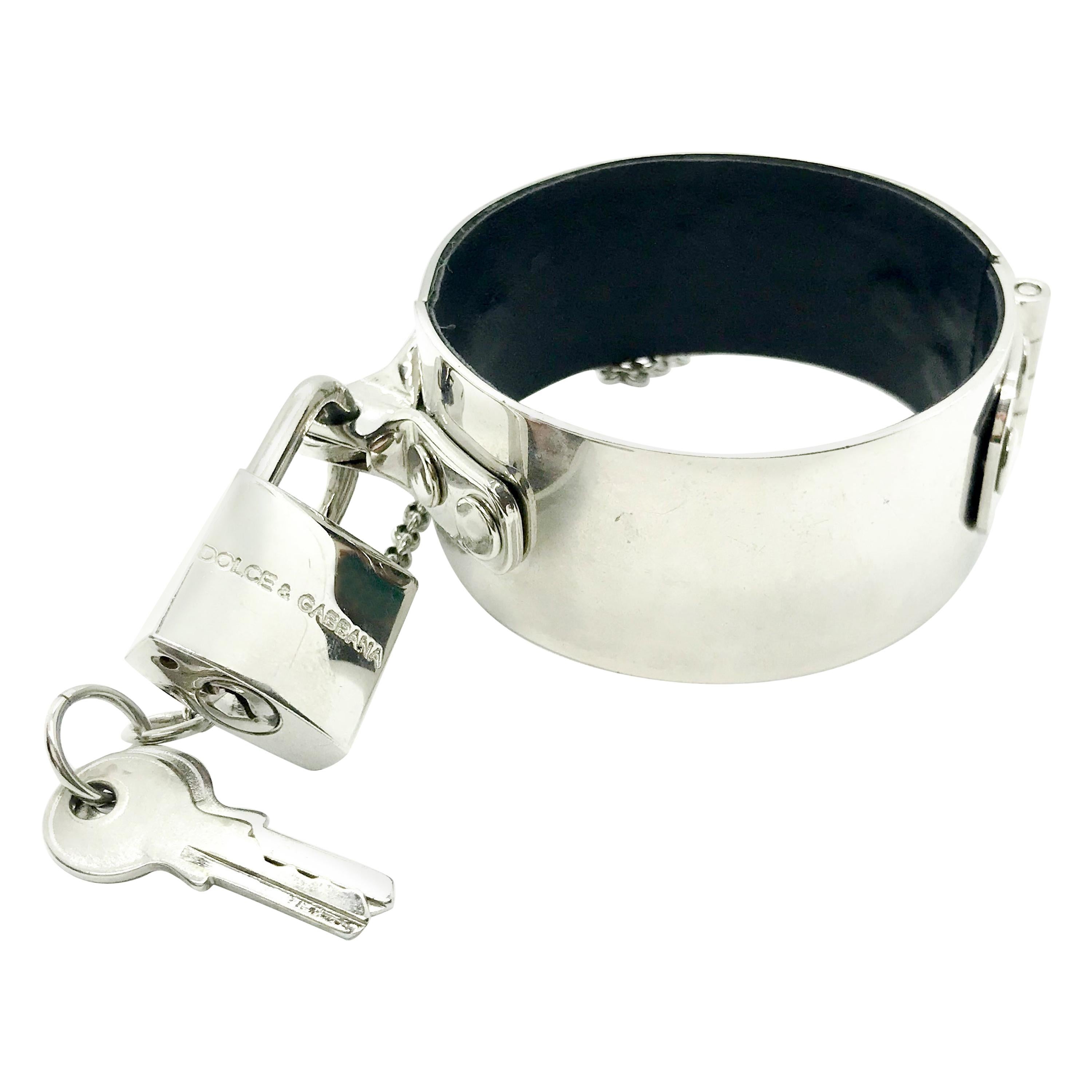 Dolce & Gabbana Handcuff Bracelet Bondage Collection 1999 For Sale