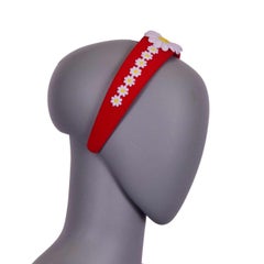 Dolce & Gabbana - Headband with Flowers Red