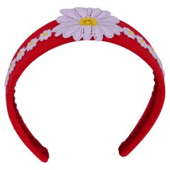 Dolce & Gabbana - Headband with Flowers Red