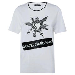Dolce & Gabbana Heart Graphic Logo T-Shirt