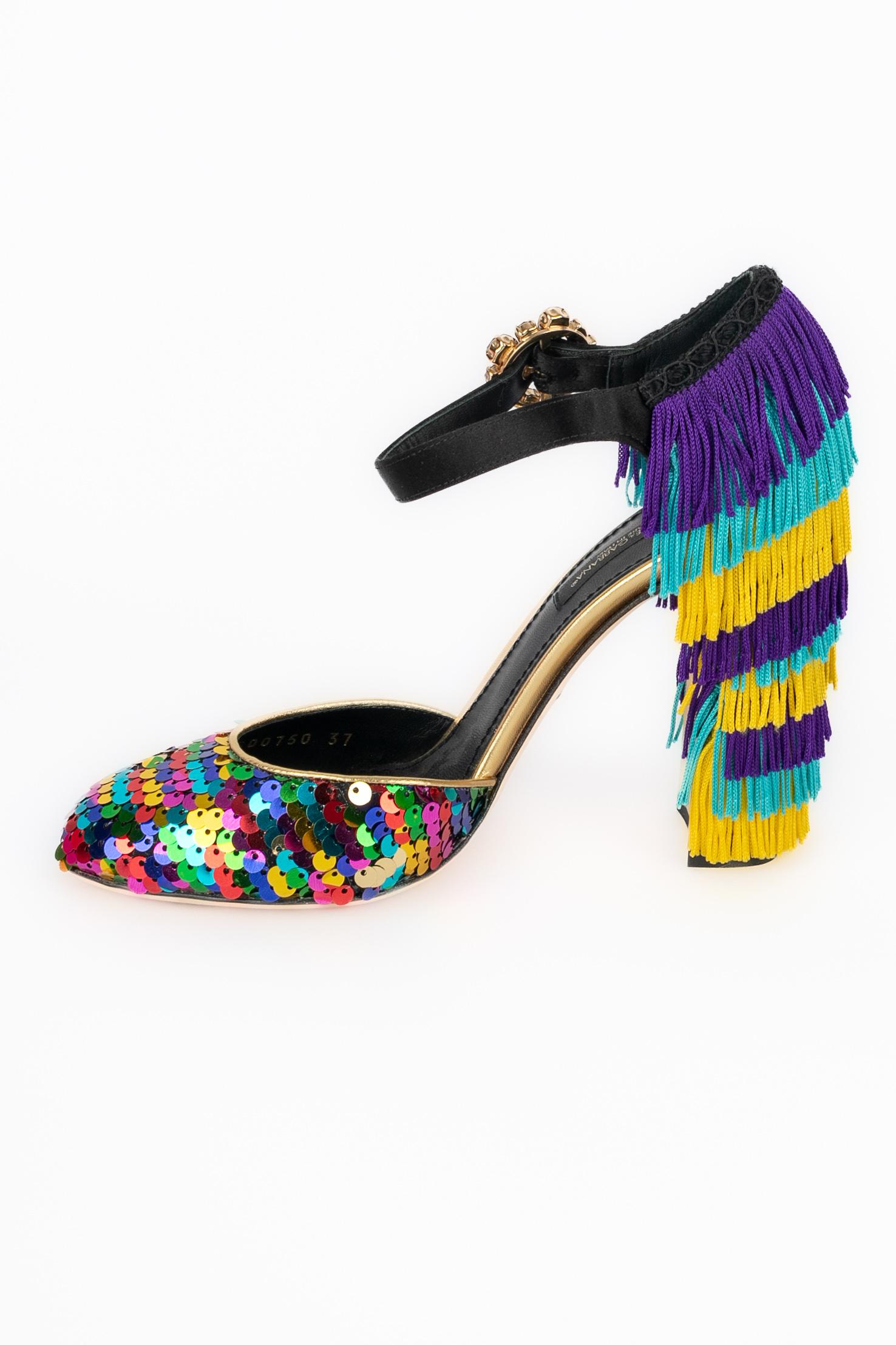 Sandali con tacco di Dolce & Gabbana in vendita 5