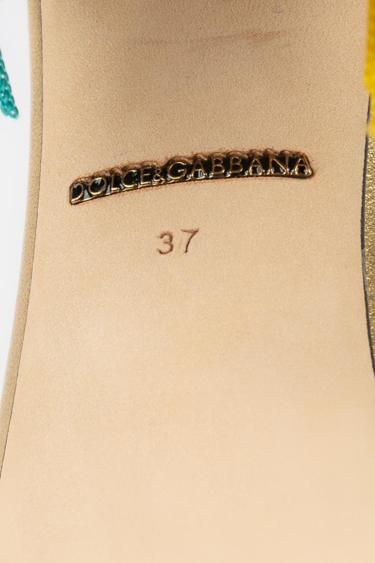 Sandali con tacco di Dolce & Gabbana in vendita 7