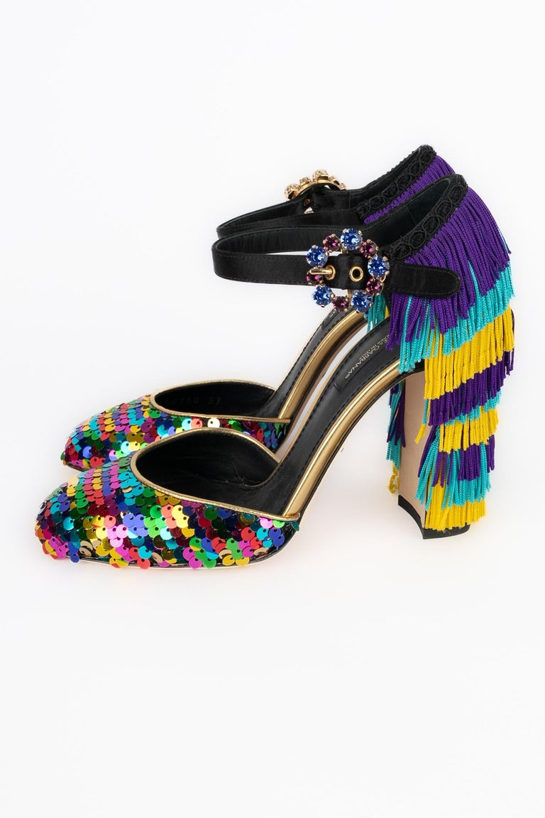 Sandales à talons Dolce and Gabbana En vente sur 1stDibs France