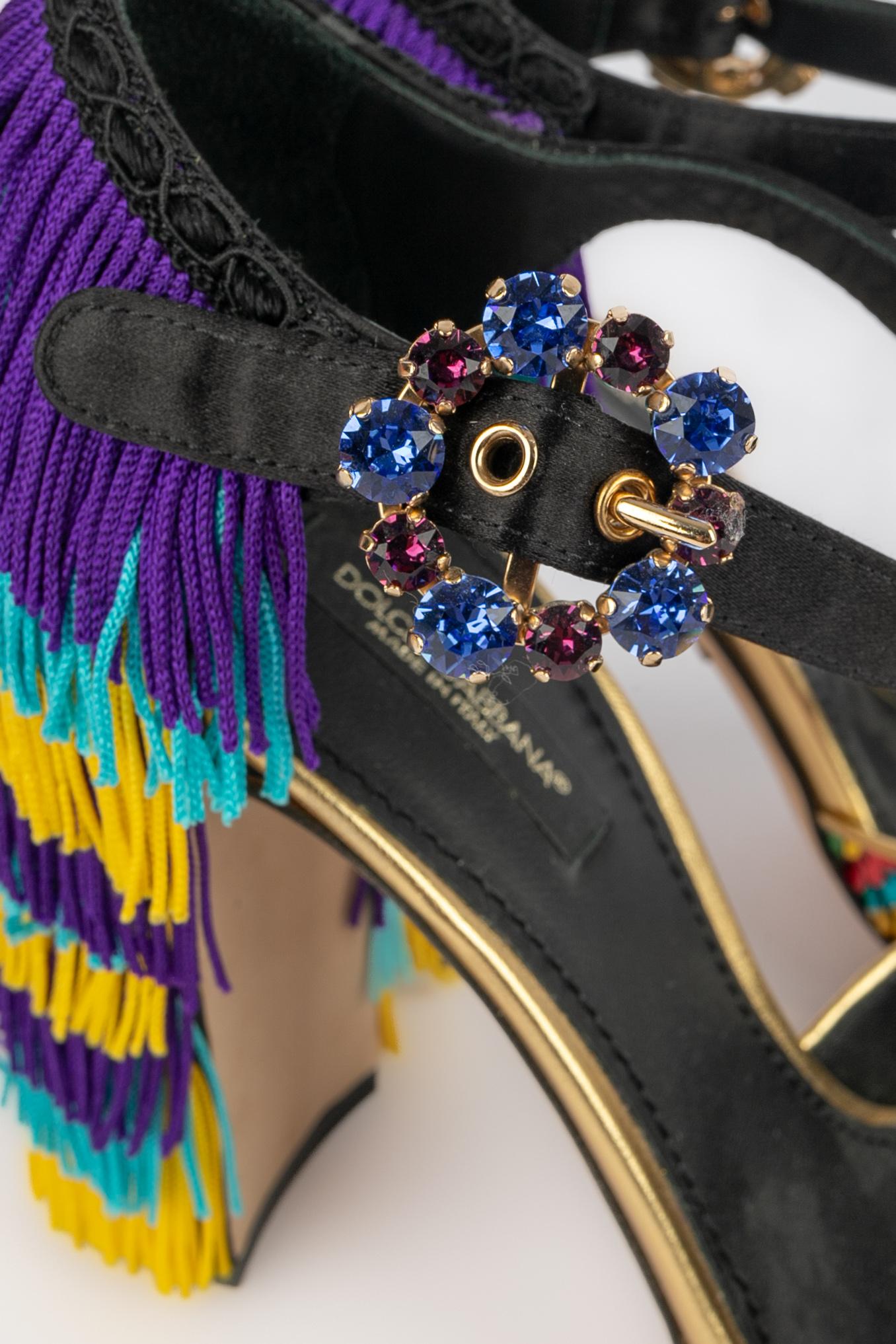 Sandali con tacco di Dolce & Gabbana in vendita 2