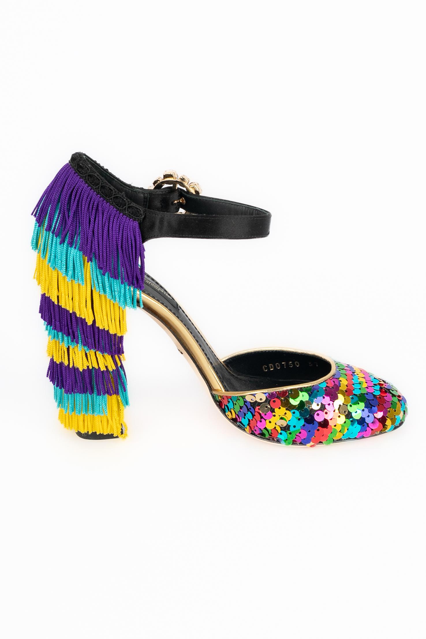Sandali con tacco di Dolce & Gabbana in vendita 4